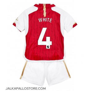 Arsenal Benjamin White #4 Kotipaita Lapsille 2023-24 Lyhythihainen (+ shortsit)